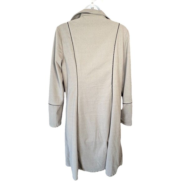 Women's Medieval/Gothic Steampunk Pirate Trench Coat Jacket Size XL Gray Lace - Picture 4 of 14